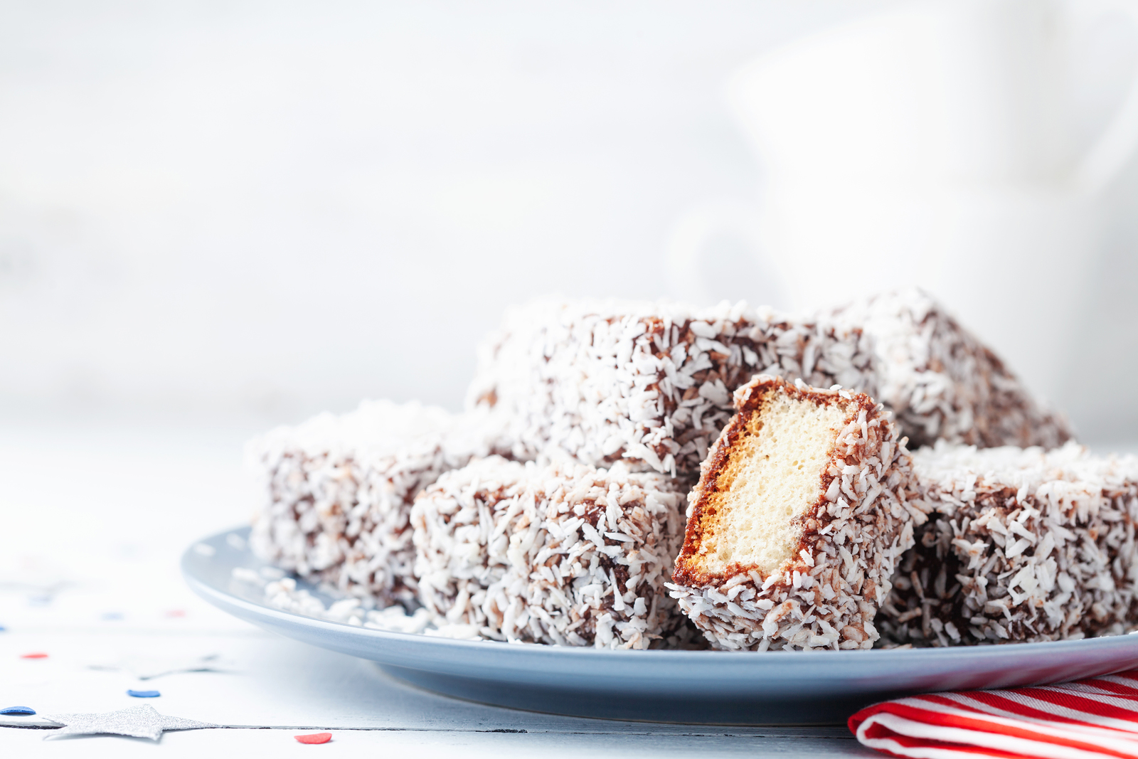 Coconut Lime Lamingtons