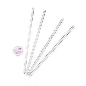 Culpitt CLEAR CAKE DOWELS 8 inch Pack of 4