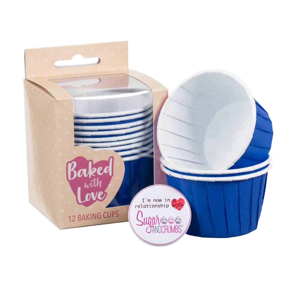Baked with Love Baking Cups Blue Pack of 12