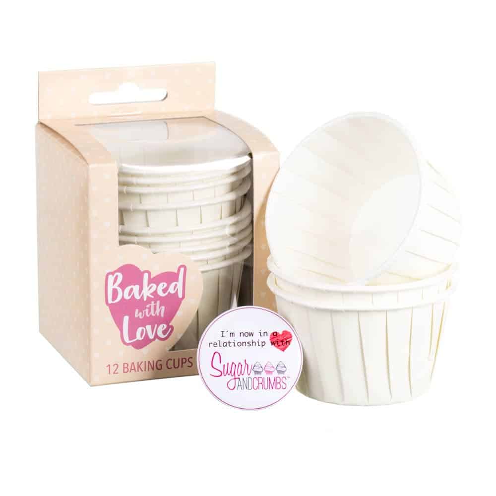 Baked with Love Baking Cups Ivory Pack of 12