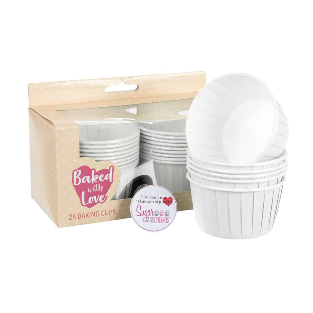 Baked with Love Baking Cups Ivory Pack of 24