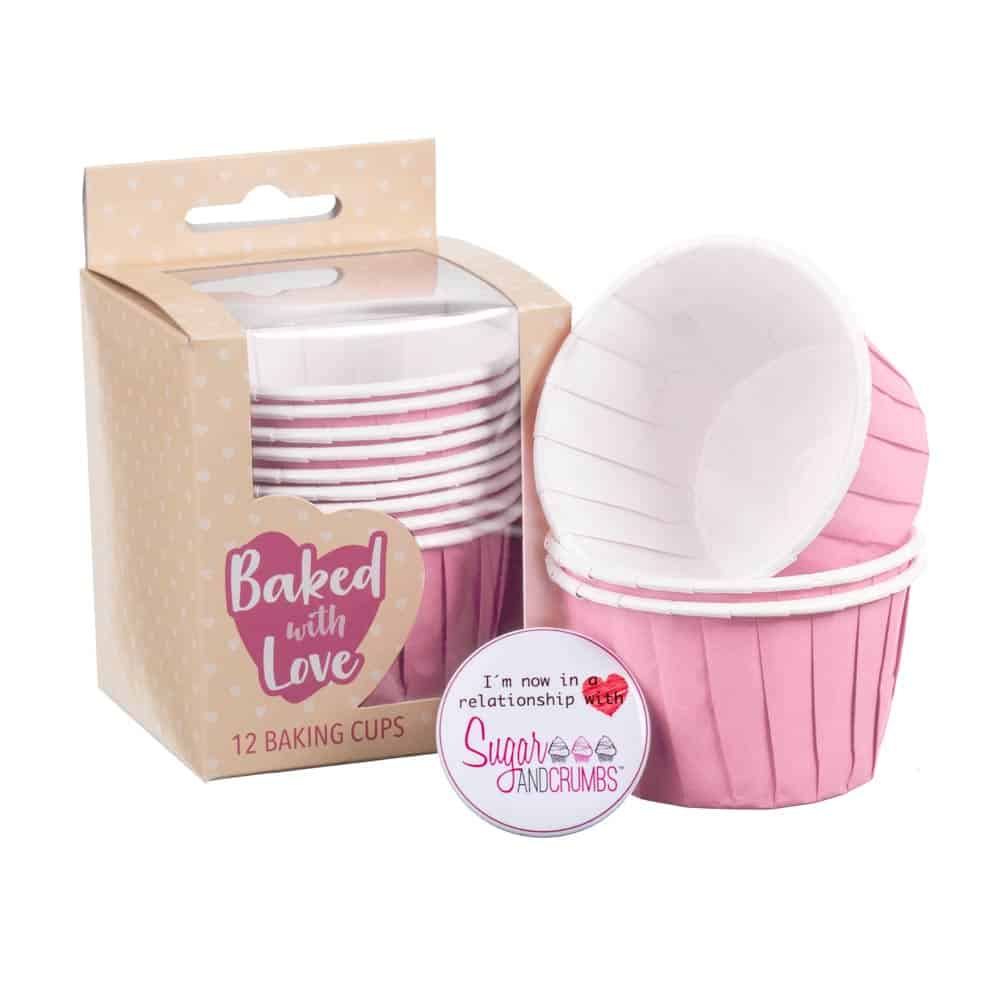 Baked with Love Baking Cups Pink Pack of 12