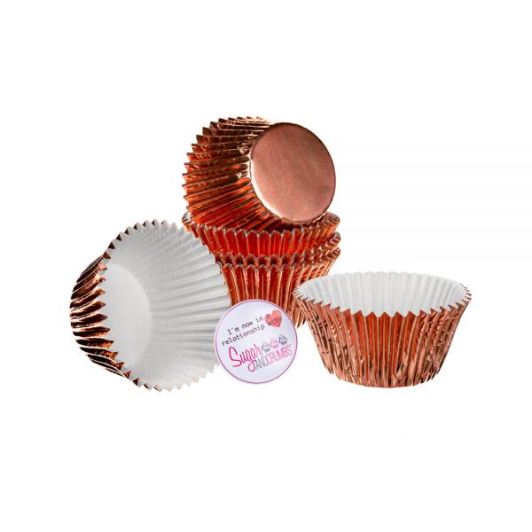 CULPITT Baking Cases Foil ROSE GOLD Pack of 45