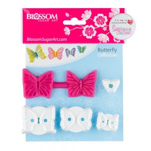 Blossom Sugar Art - MULTI Set LARGE Butterfly White Cutters