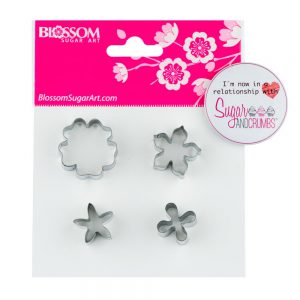 Blossom Sugar Art - Small Flower Set of 4 Cutters