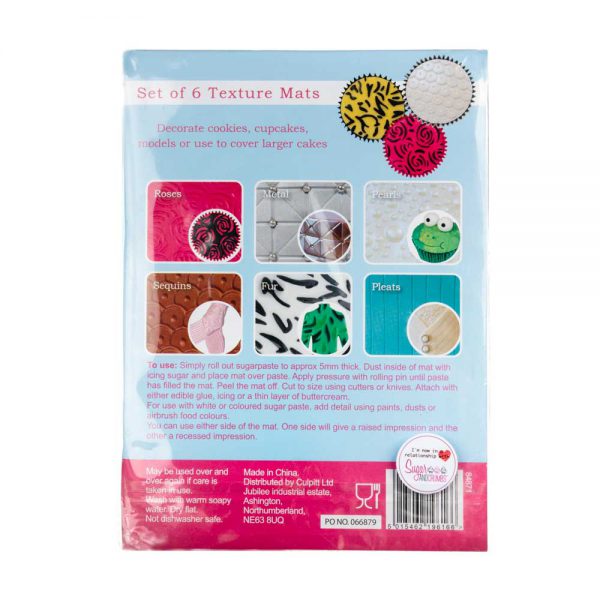 Cake Star Texture Mats FASHION Pack of 6