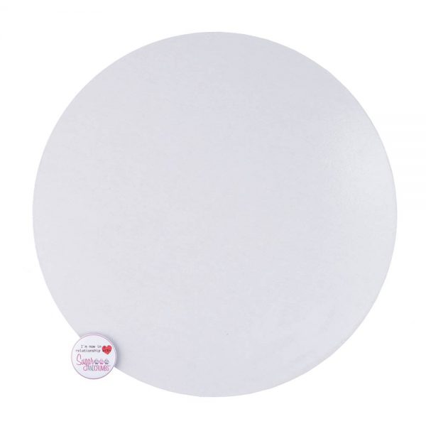 Masonite Cake Board Round WHITE 12 Inch