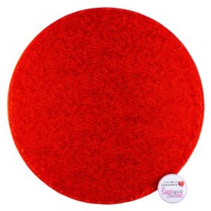 Cake Drum ROUND Red 10 Inch