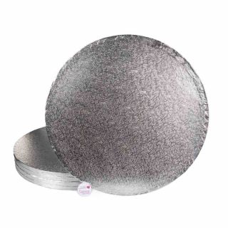 Cake Drum ROUND Silver 20 Inch