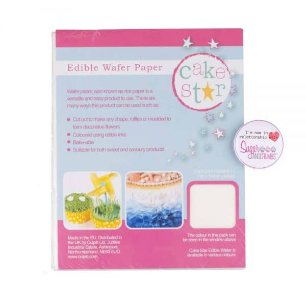 Cake Star Edible Wafer Paper Pack of 12