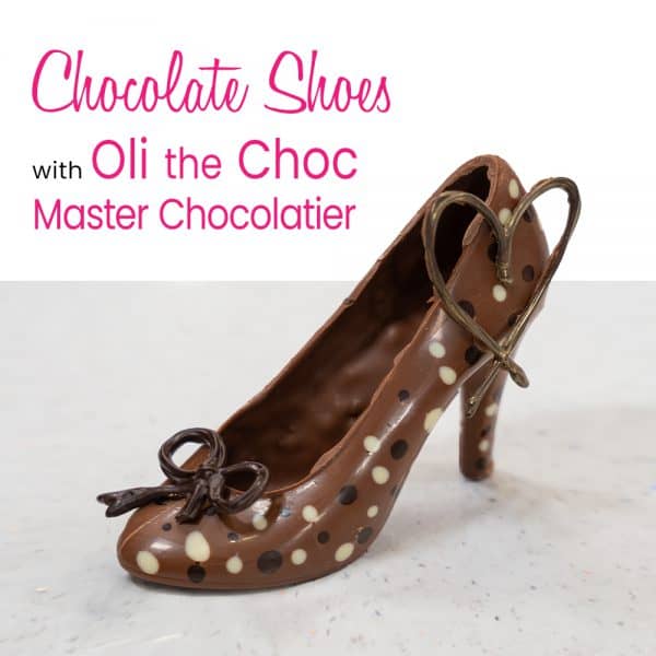 Chocolate Shoes with Oli the Choc Master Chocolatier Online