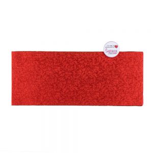 Christmas Log Card 12 inch x 5 inch Red Pack of 5