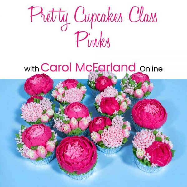 *Carol's 12 Pretty Cupcakes Online - Pinks