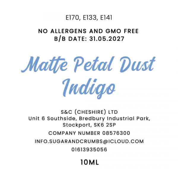 Colour Pop - Oil Base - Matte Petal Dust - Indigo 10ml.back