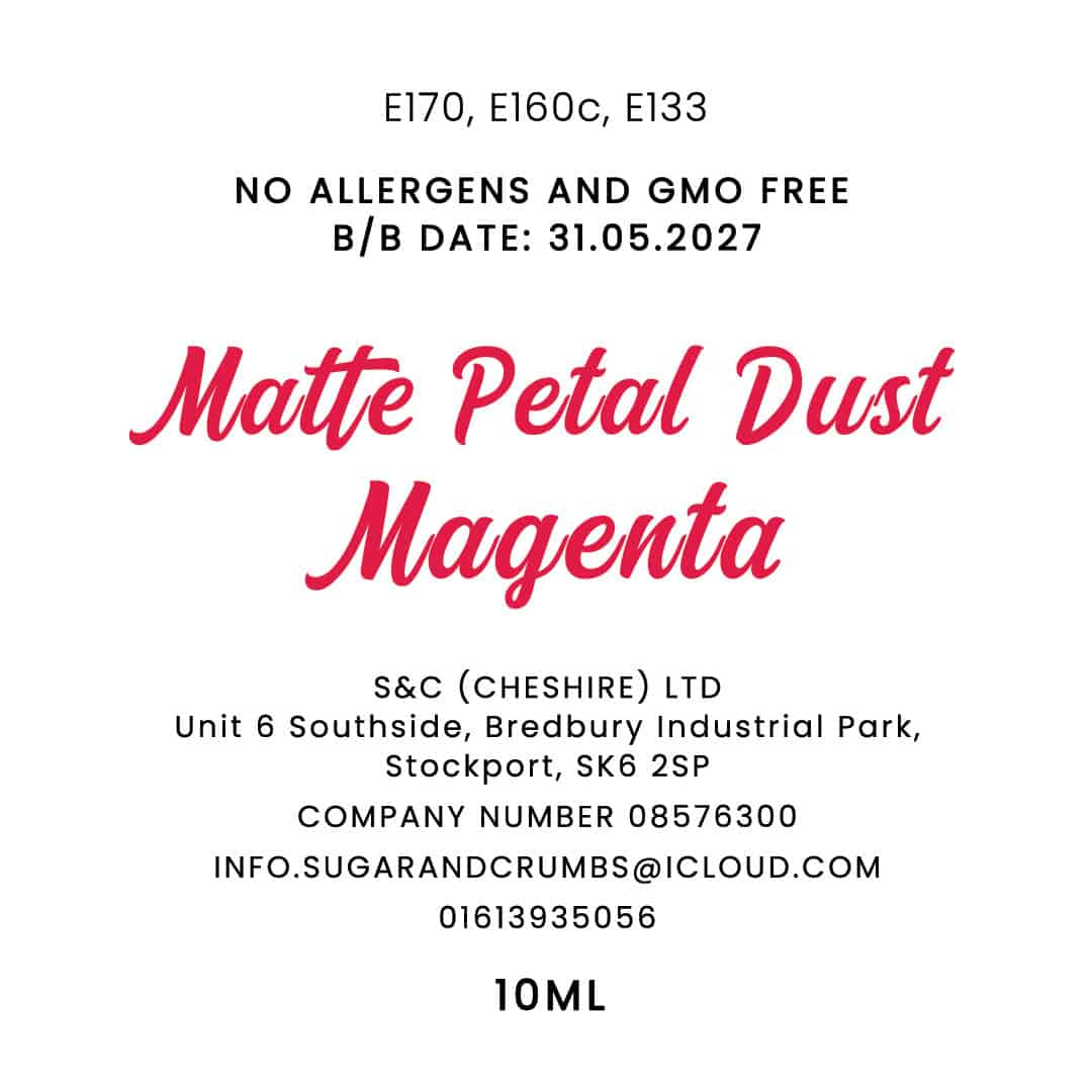 Colour Pop - Oil Base - Matte Petal Dust - Magenta 10ml.back