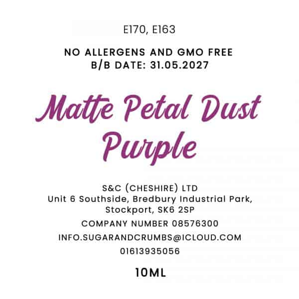 Colour Pop - Oil Base - Matte Petal Dust - Purple 10ml.back