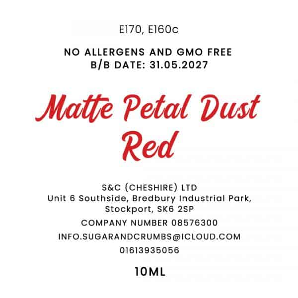Colour Pop - Oil Base - Matte Petal Dust - Red 10ml.back