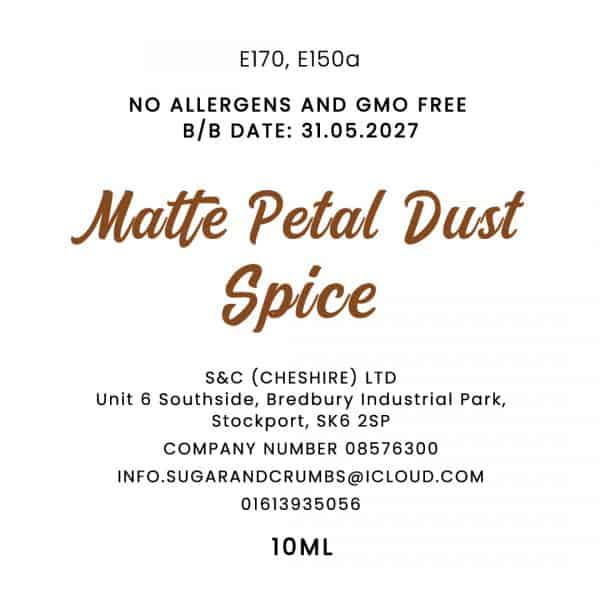 Colour Pop - Oil Base - Matte Petal Dust - Spice 10ml.back