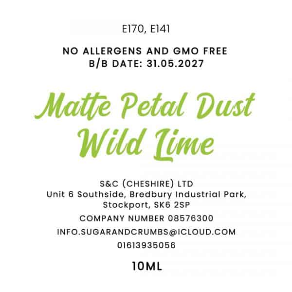 Colour Pop - Oil Base - Matte Petal Dust - Wild Lime 10ml.back