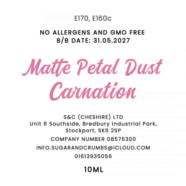 Colour Pop - Oil Base - Matte Petal Dust - Carnation 10ml.back