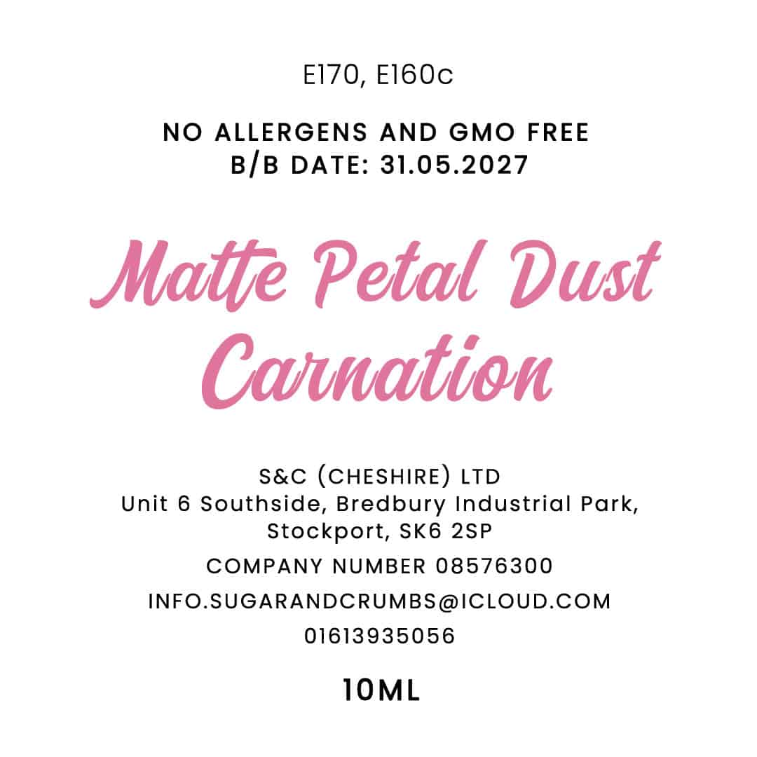 Colour Pop - Oil Base - Matte Petal Dust - Carnation 10ml.back