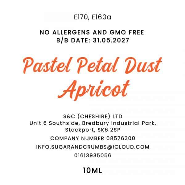 Colour Pop - Oil Base - Pastel Petal Dust - Apricot 10ml.back