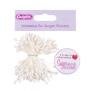 Culpitt Long Dull White Pointed Stamens Bunch of 72