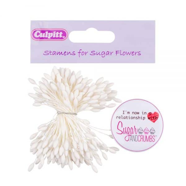 Culpitt Long Dull White Pointed Stamens Bunch of 72