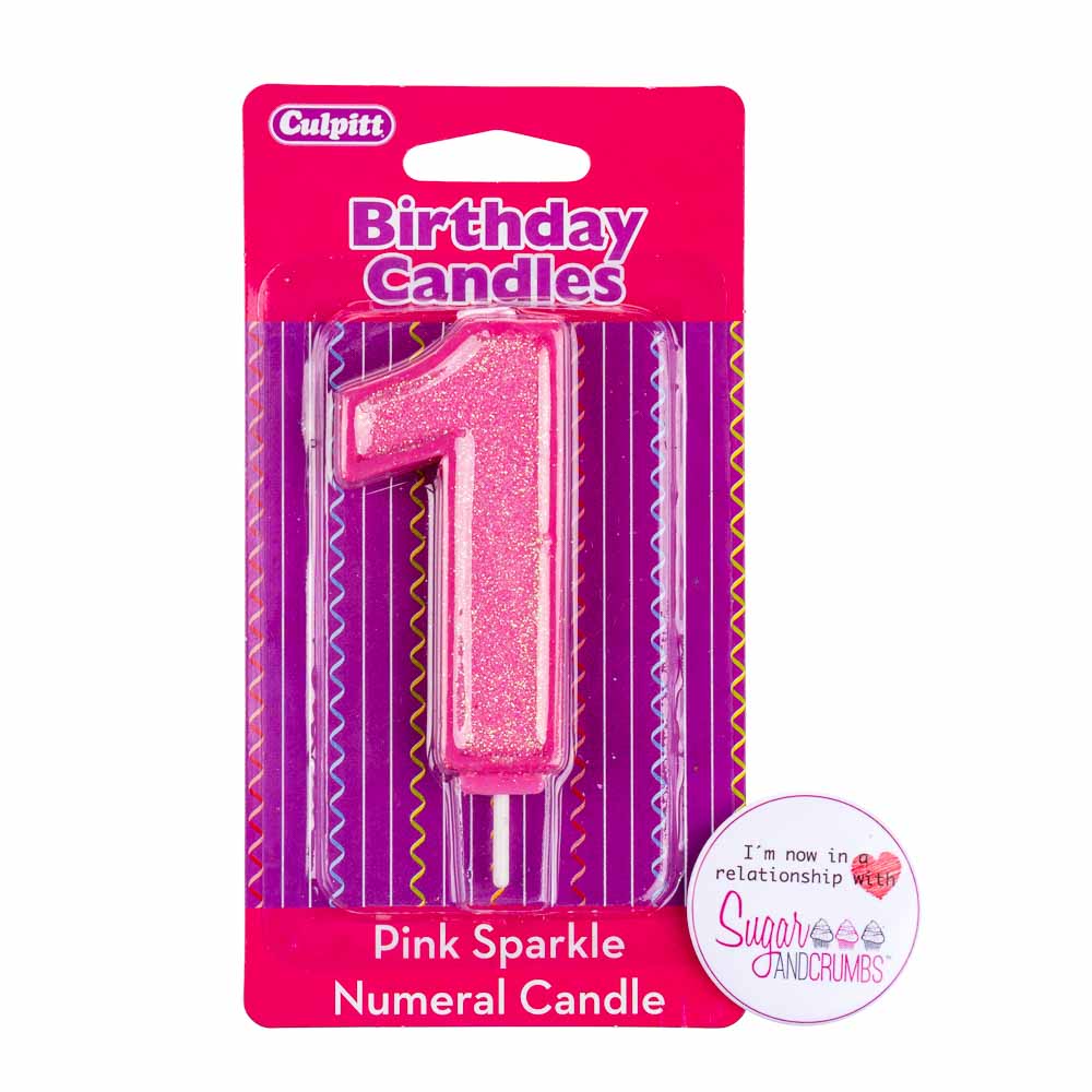 PME Candle Glitter Gold Number Six