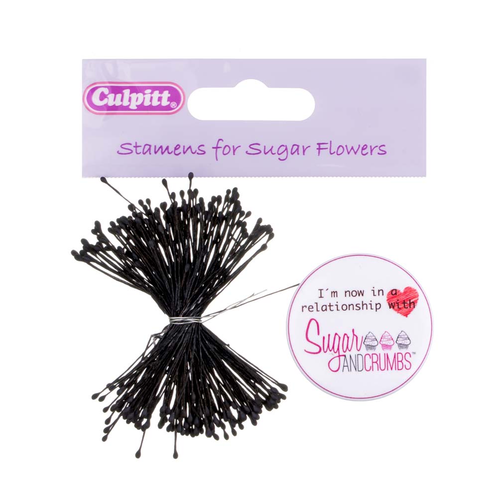 Culpitt Small Dull Black Stamens Bunch of 72