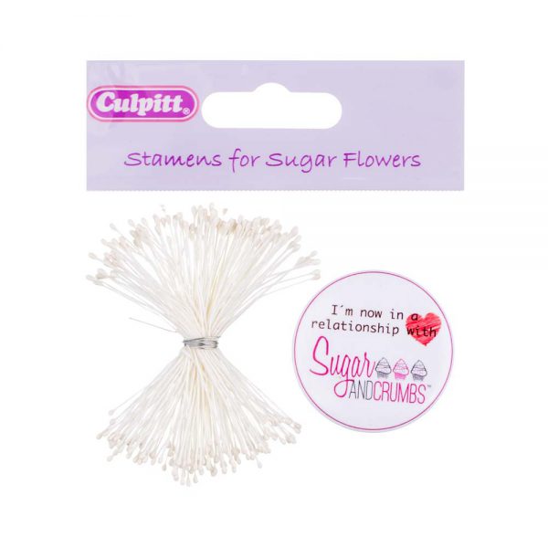 Culpitt Small Dull White Pointed Stamens Bunch of 72