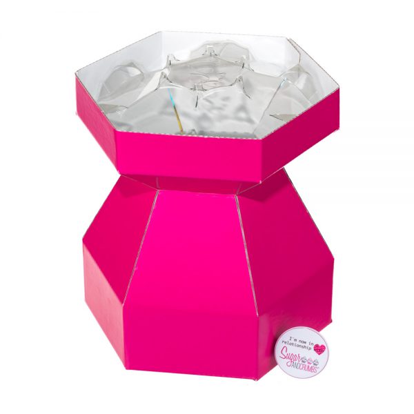 Purple Cupcakes Cupcake Bouquet Box CERISE