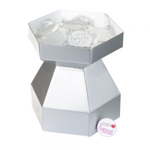 Purple Cupcakes Cupcake Bouquet Box SILVER