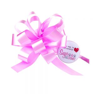 Cupcake Bouquet Ribbon Pull Bow PINK