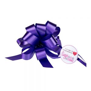 Cupcake Bouquet Ribbon Pull Bow PURPLE