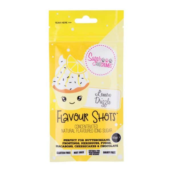 Flavour Shots! - Concentrated Flavoured Icing Sugar - Lemon Drizzle
