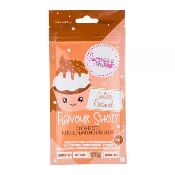 Flavour Shots! - Concentrated Flavoured Icing Sugar - Salted Caramel