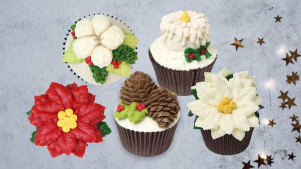 24 Christmas Buttercream Cupcakes - Queen of Hearts Couture Cakes - Online