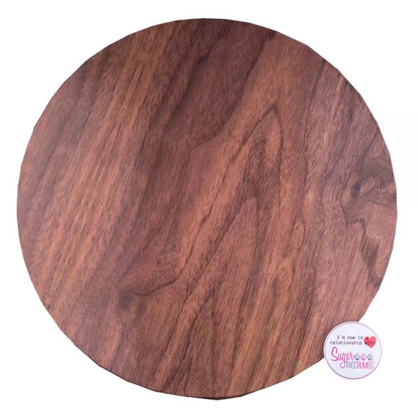 Masonite Cake Board Round WOOD EFFECT 10 Inch