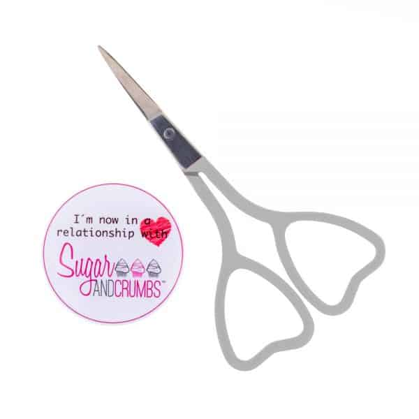 S&C Scissors Mini Love Heart - Silver