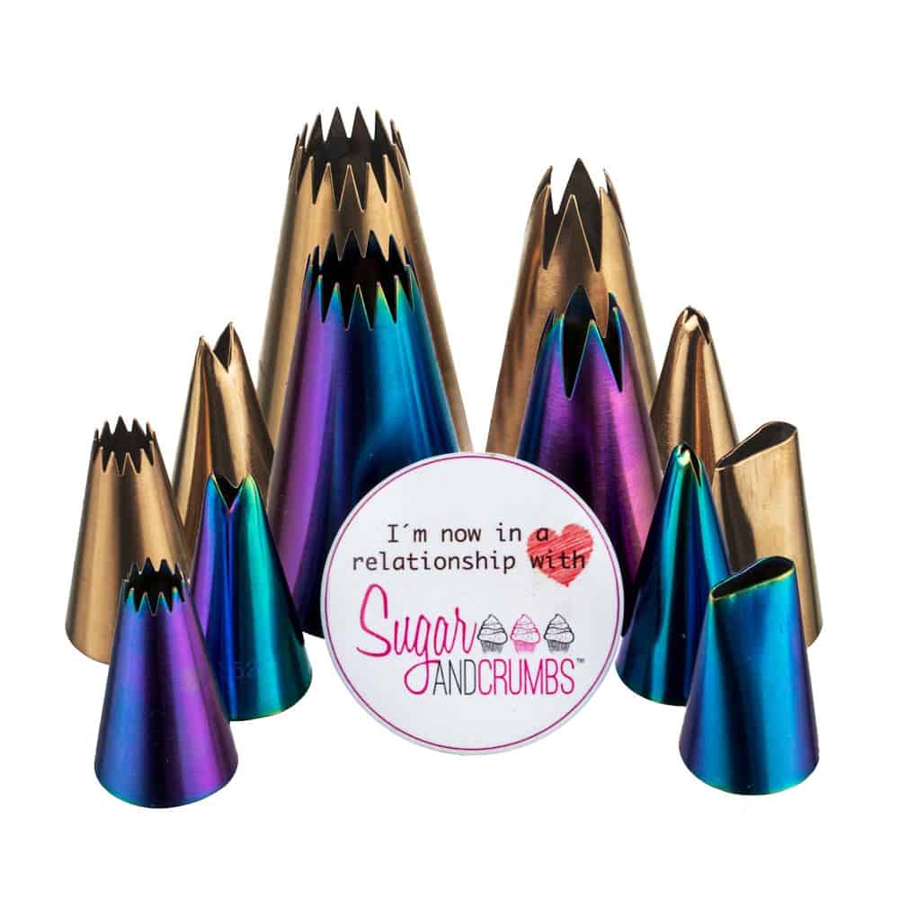Nifty Nozzles Hologram & Rose Gold Piping Tips Set of 12