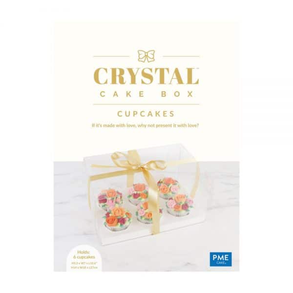 PME Crystal Cake Box 6 Cupcakes