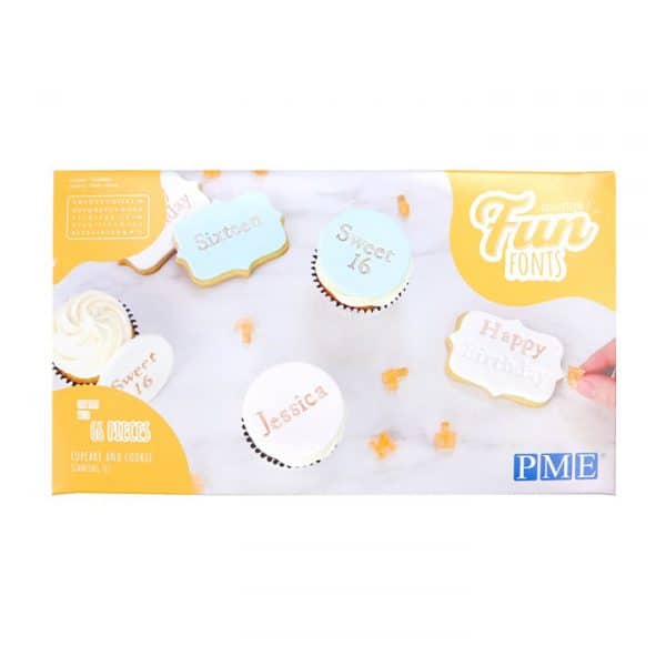 PME Fun Fonts Cupcake and Cookie Stamps 66 Pieces Collection 2