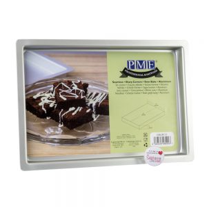 PME Professional Bakeware Brownie Oblong Pan 08 x 12 x 01inch