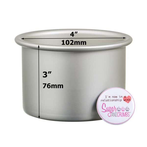 Professional Bakeware Round Seamless Cake Pan 04 x 03 inch