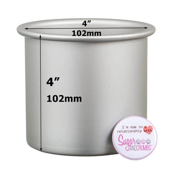 Professional Bakeware Round Seamless Cake Pan 04 x 04 inch