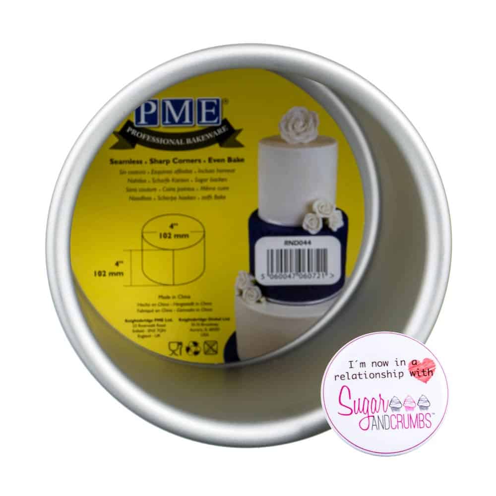 Professional Bakeware Round Seamless Cake Pan 04 x 04 inch