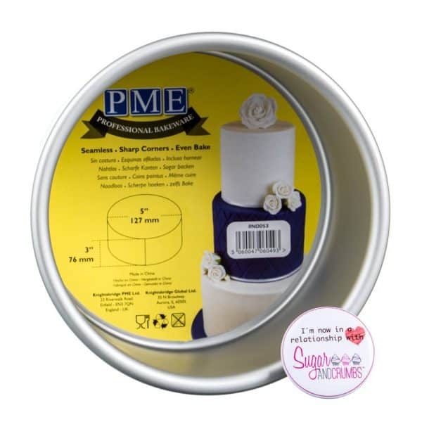 Professional Bakeware Round Seamless Cake Pan 05 x 03 inch