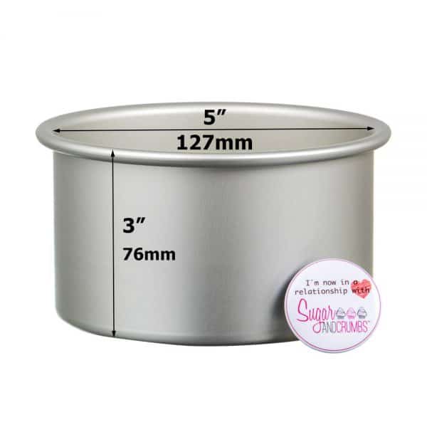 Professional Bakeware Round Seamless Cake Pan 05 x 03 inch