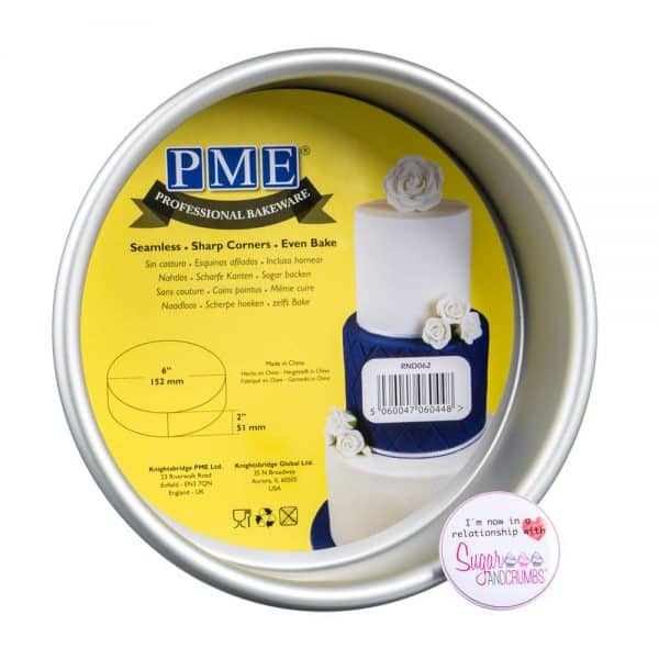 Professional Bakeware Round Seamless Cake Pan 06 x 02 inch